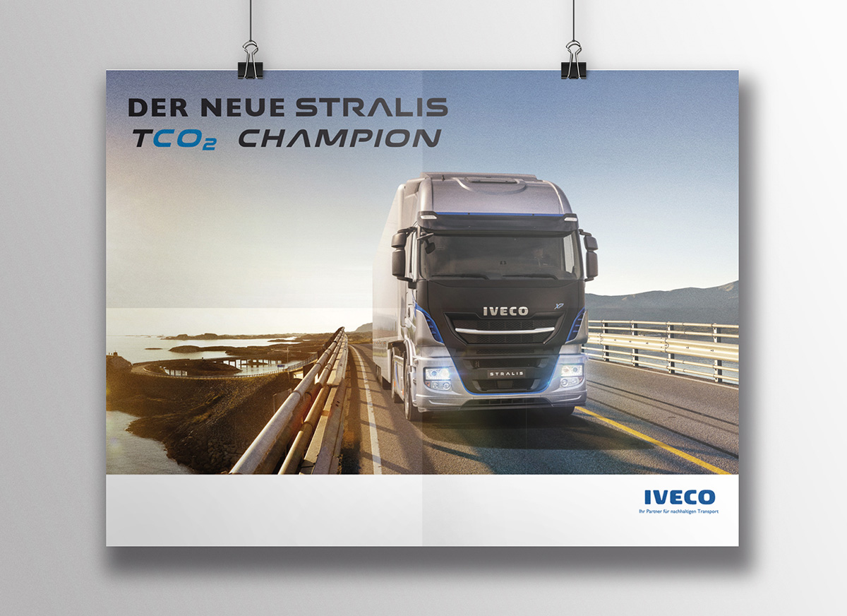 Plakatkampagne für Lkw-ersteller